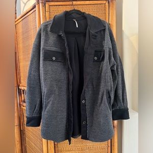Free People Ruby Jacket Washed Black